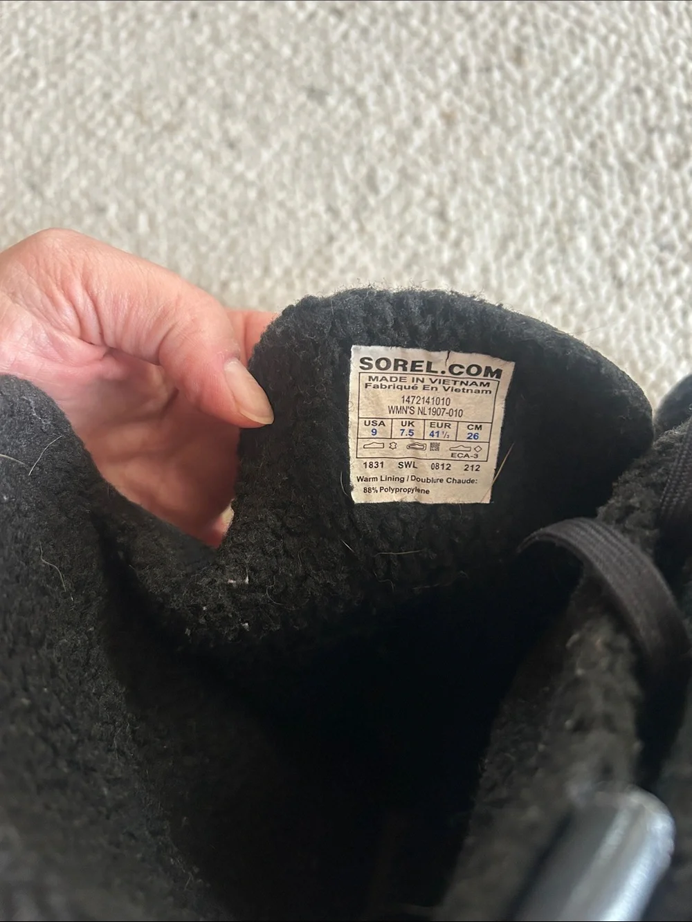 Sorel winter boot. Size 9